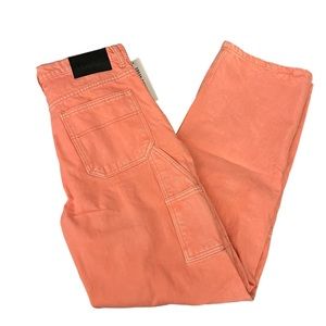 nwt pink urban outfitters BDG cargo carpenter jeans